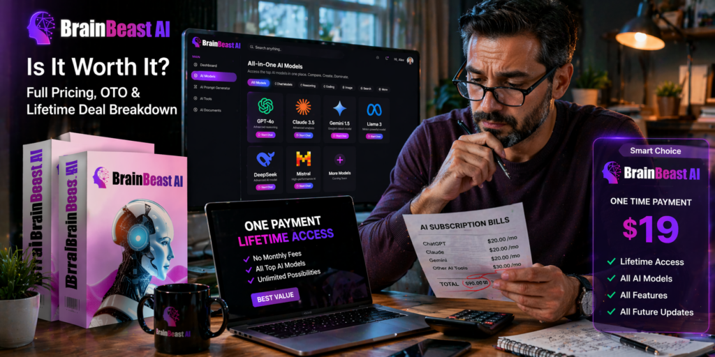 Discover BrainBeast AI pricing, OTOs, and lifetime deal details.