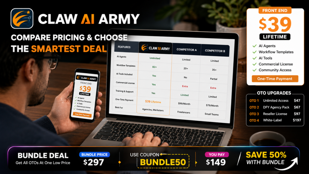 Claw AI Army pricing