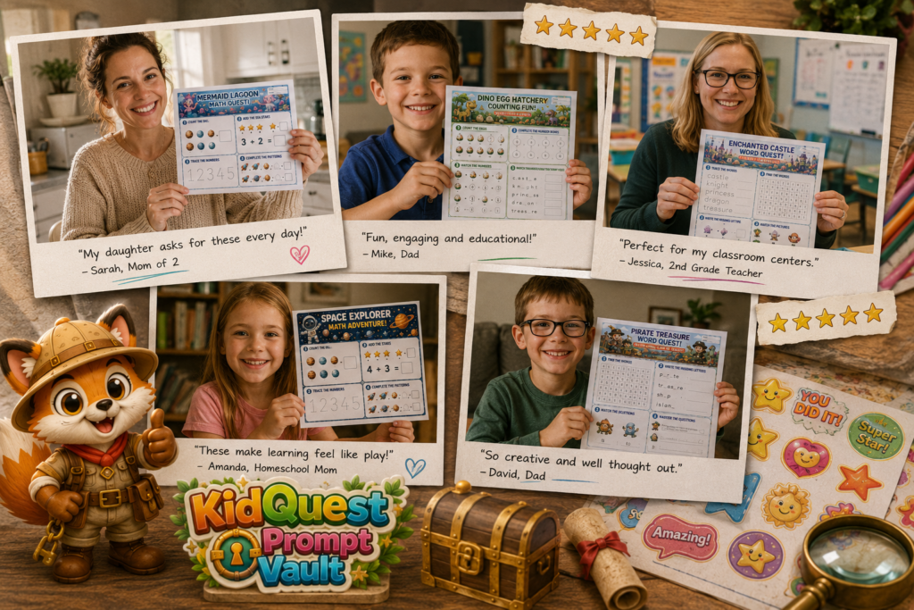 KidQuest Prompt Vault Testimonials