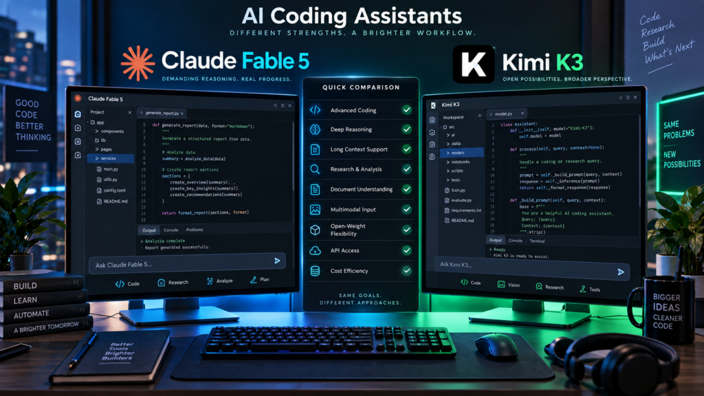 Kimi K3 vs Claude Fable 5.1 for coding